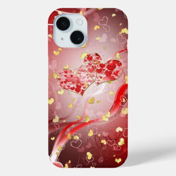 Two Hearts Forever Iphone 15 Case by Stangrit at Zazzle