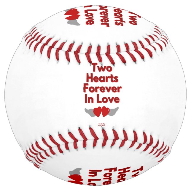 Two Hearts Forever In Love Softball (Front)