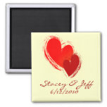 Two Hearts In Love Magnet at Zazzle