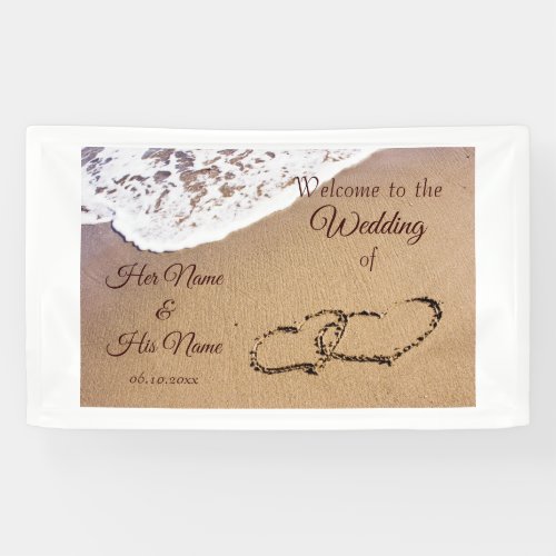 Two Hearts In The Sand Banner