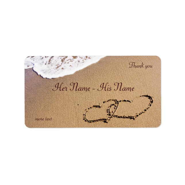 Two Hearts In The Sand Label (Front)