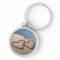 Two Hearts In The Sand Love Key Chain