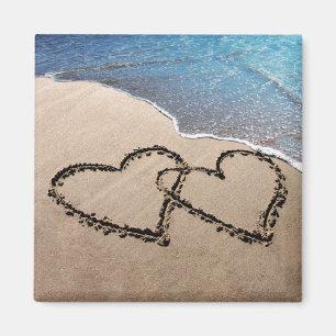 Two Hearts In The Sand Magnet