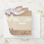 Two Hearts In The Sand Pocket Folder<br><div class="desc">Two romantic hearts drawn in the sand. This image is perfect for wedding, anniversary, honeymoon, valentine's day, and any love related occasion. You can easily personalize it by adding your text for a unique personalised birthday message. For further customization click CUSTOMIZE to adjust the text size, position, colour or font....</div>