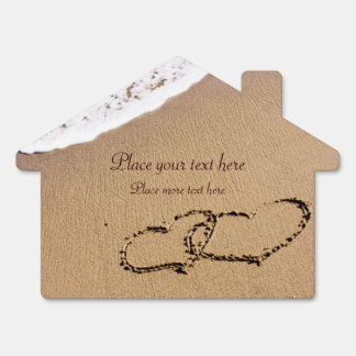 Two Hearts In The Sand Sign