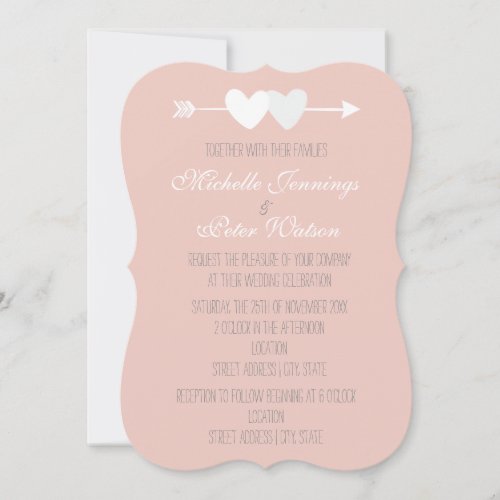 Two Hearts Invitation