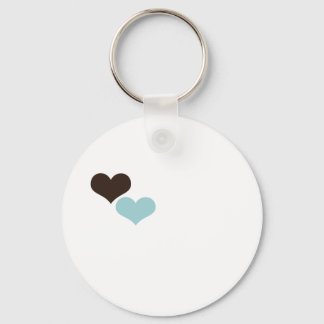 Two Hearts Keychain