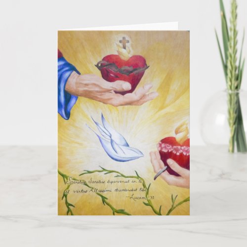 Two Hearts  Luke 135 Postage Card