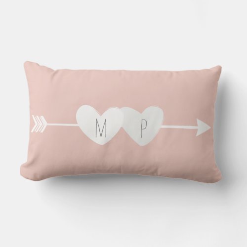 Two Hearts Lumbar Pillow