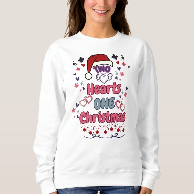 Two Hearts One Christmas Sweatshirt (Front)