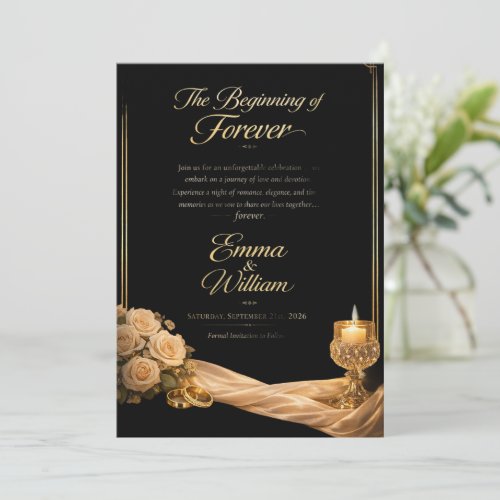Two Hearts, One Destiny Invitation