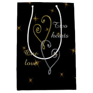 Two Hearts One Love Anniversary Medium Gift Bag