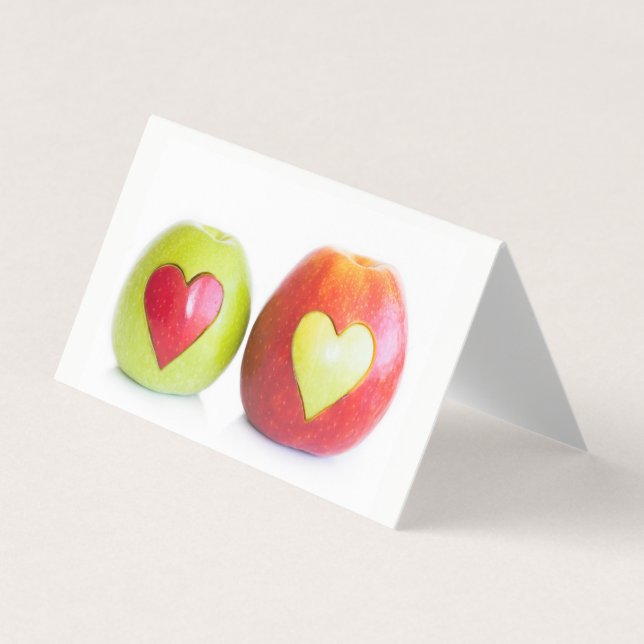 Two hearts One love Business Card (Front)