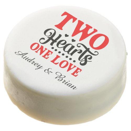 Two Hearts One Love Chocolate Covered Oreo