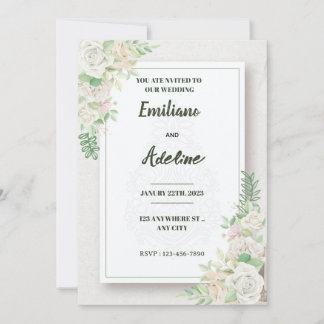 Two Hearts, One Love Invitation