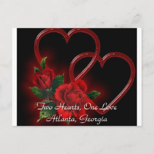 Two Hearts, One Love Post Card