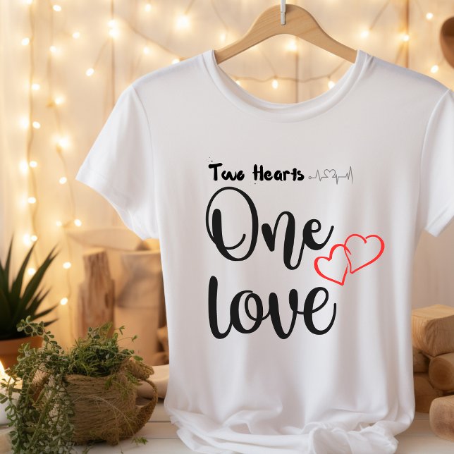 Two Hearts One Love Tshirts, Couples Tees (Creator Uploaded)