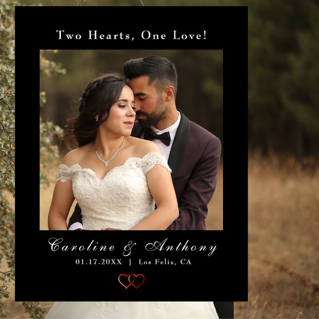 Two Hearts, One Love! | Wedding Photo  Foam Board (Creator Uploaded)