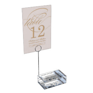 Two Hearts, One Reflection – Romantic Swan Wedding Place Card Holder