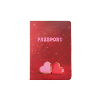 Two Hearts Passport Holder