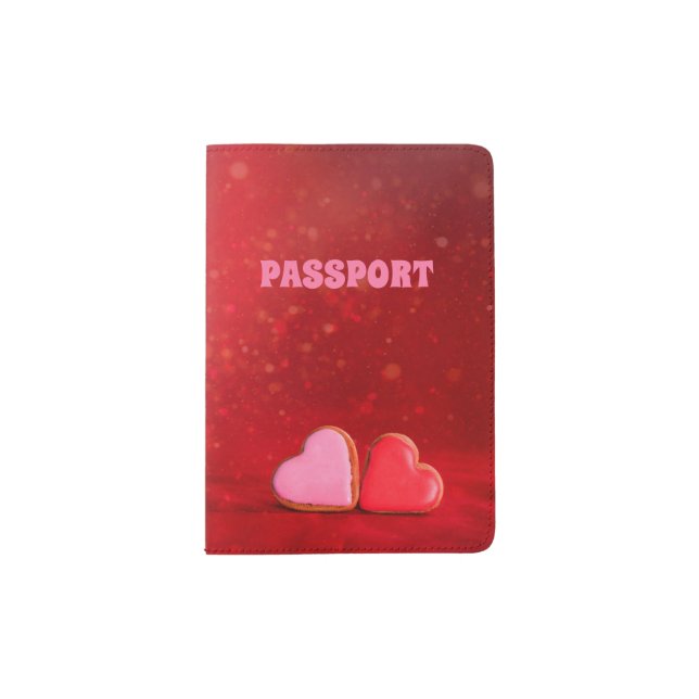 Two Hearts Passport Holder (Front)
