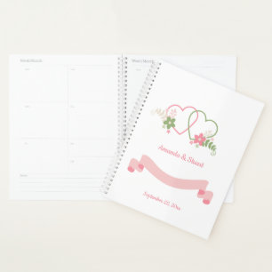 Two Hearts Personalized Wedding Date Planner