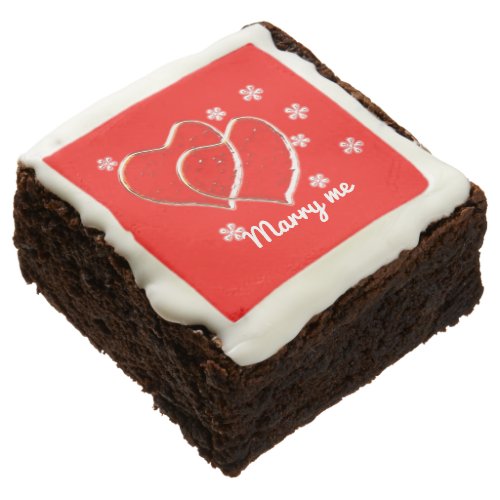 two  heartsromantic weddingPersonalized Brownie