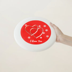 two  hearts,romantic wedding.Personalized Wham-O Frisbee