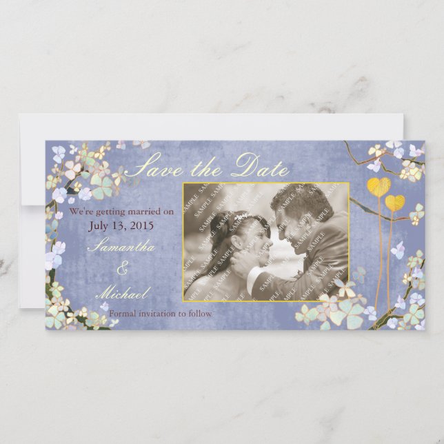 Two Hearts: Save the Date Photo Cards (Front)