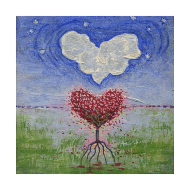 Two Hearts Surrealist Art (Front)