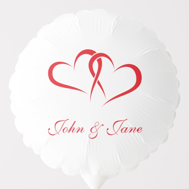 Two Hearts Together partner design Balloon (Front)