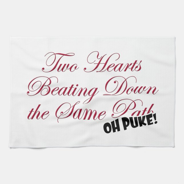 Two Hearts Towel (Horizontal)