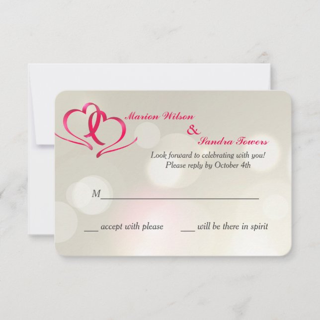 Two Hearts United Response Cards (Front)