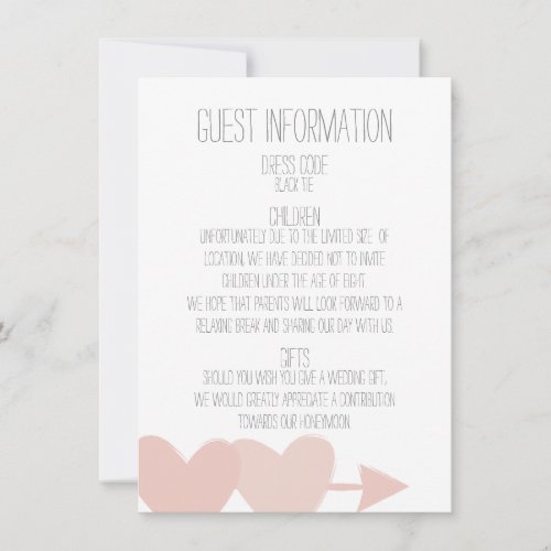 Two Hearts Wedding Invitation