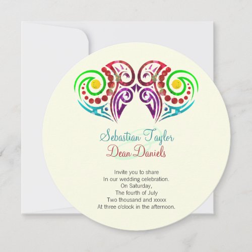 Two Hearts Wedding Personalized Invite