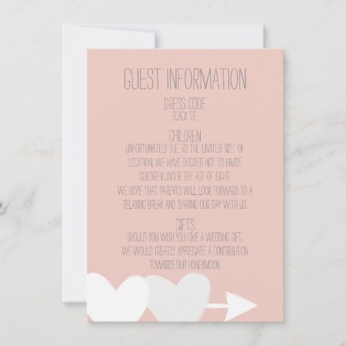 Two Hearts Wedding Invitation