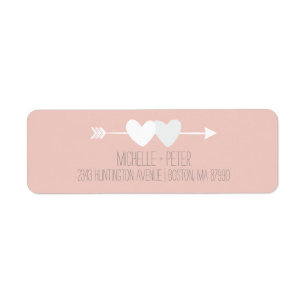 Two Hearts Wedding Label