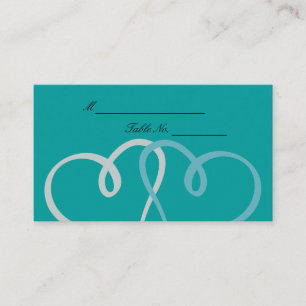 Two Hearts Wedding Placecards