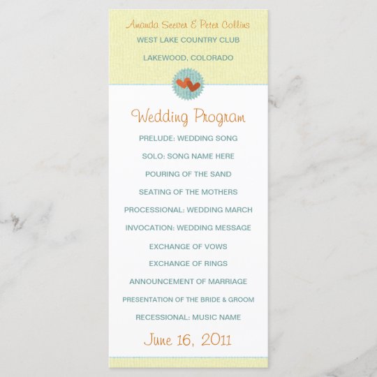 Two Hearts Wedding Programs Zazzle Com