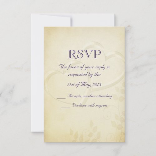 Two Hearts Wedding RSVP