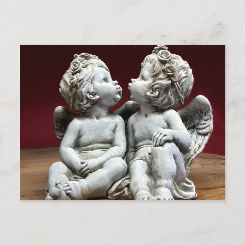 Two Heavenly Angel Cherubs Postcard