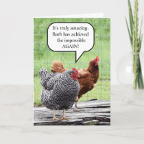 Two Hens Happy Birthday Humor Card