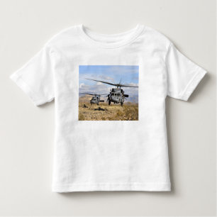 Two HH-60 Pavehawk helicopters preparing to lan Toddler T-shirt