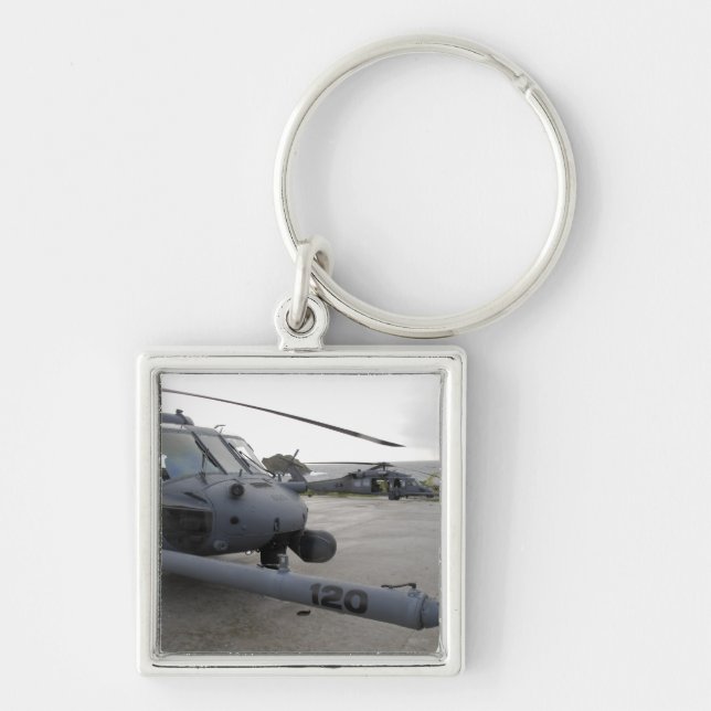 Two HH-60G Pave Hawks Keychain (Front)