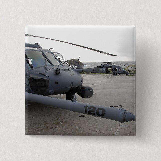 Two HH-60G Pave Hawks Pinback Button (Front)