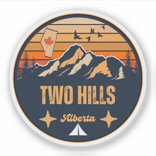 Two Hills, Alberta Sticker (Front)