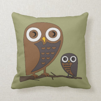 Two Hooters Throw Pillow