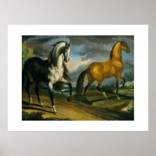 Two Horse 1808 Poster