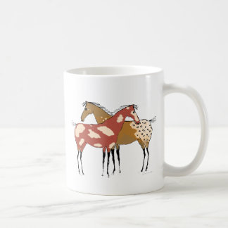 Two Horse Appaloosa & Paint Design Coffee Mug