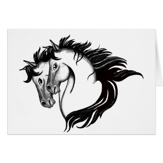 Two Horse Heads (Front Horizontal)